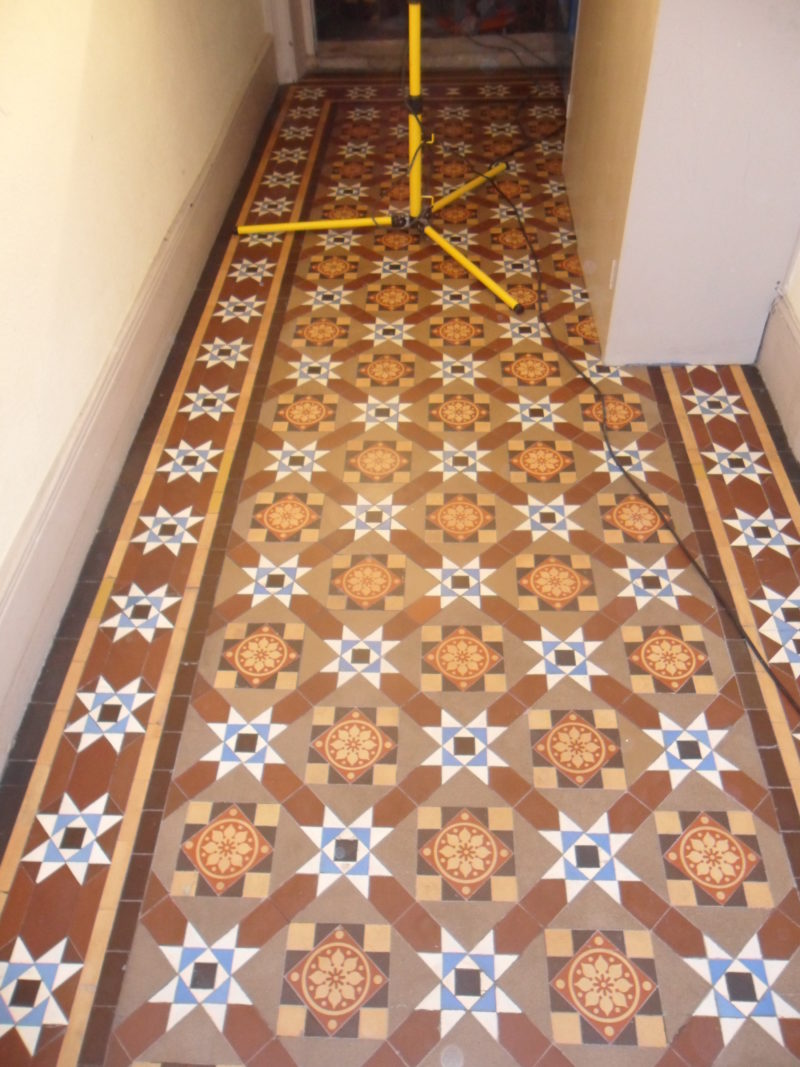 Restored tiling of Victorian floor