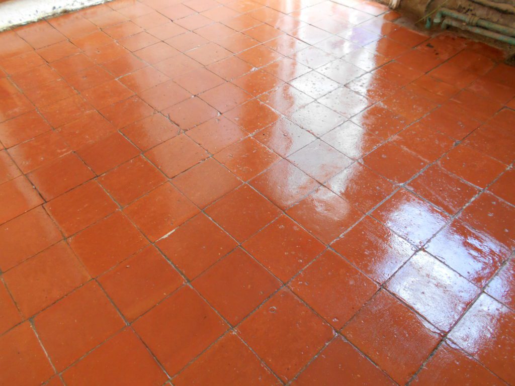 Quarry tile cleaning undertaken in Herts - Tile restoration & Cleaning