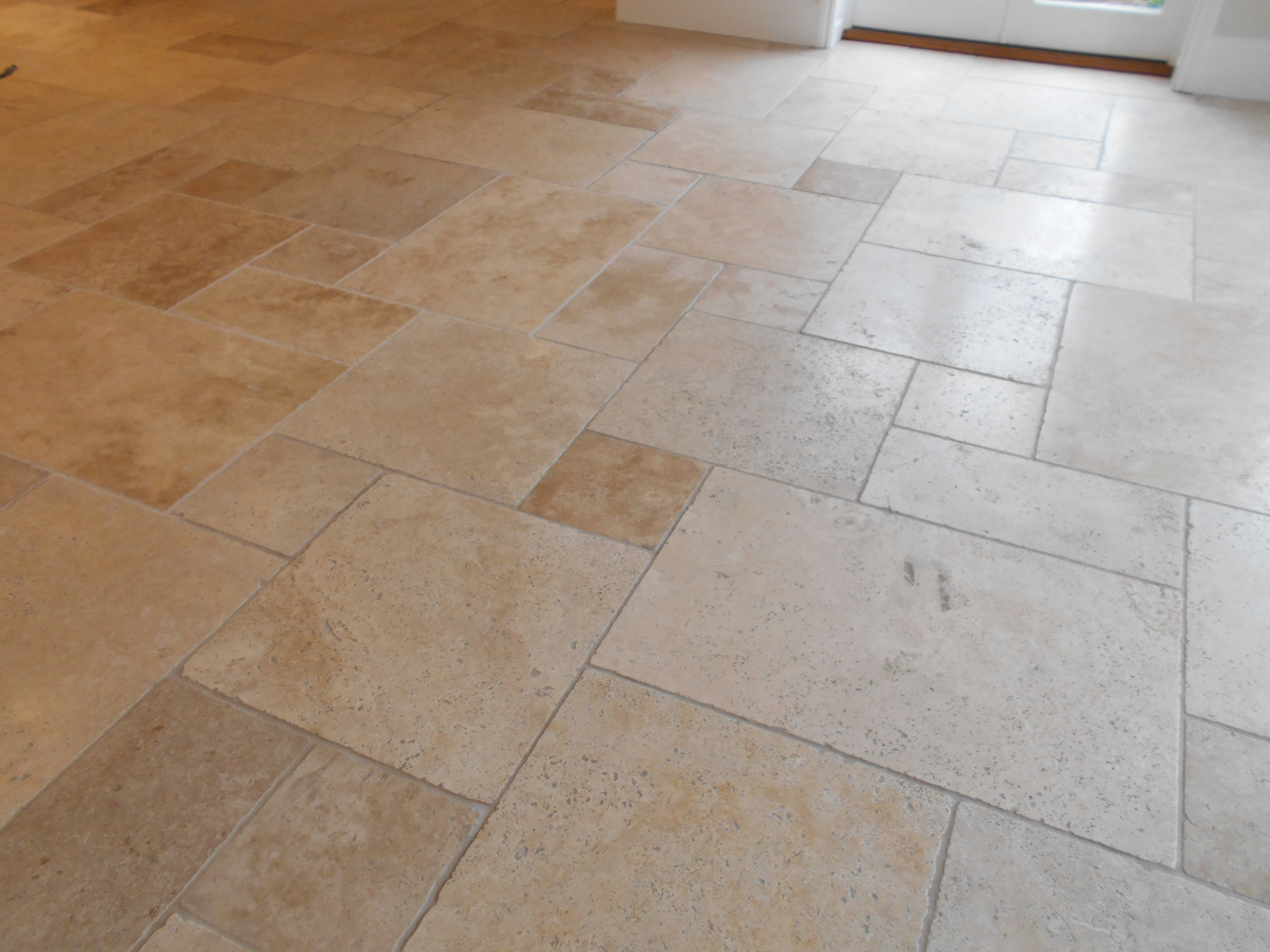 stone patterned tile floor
