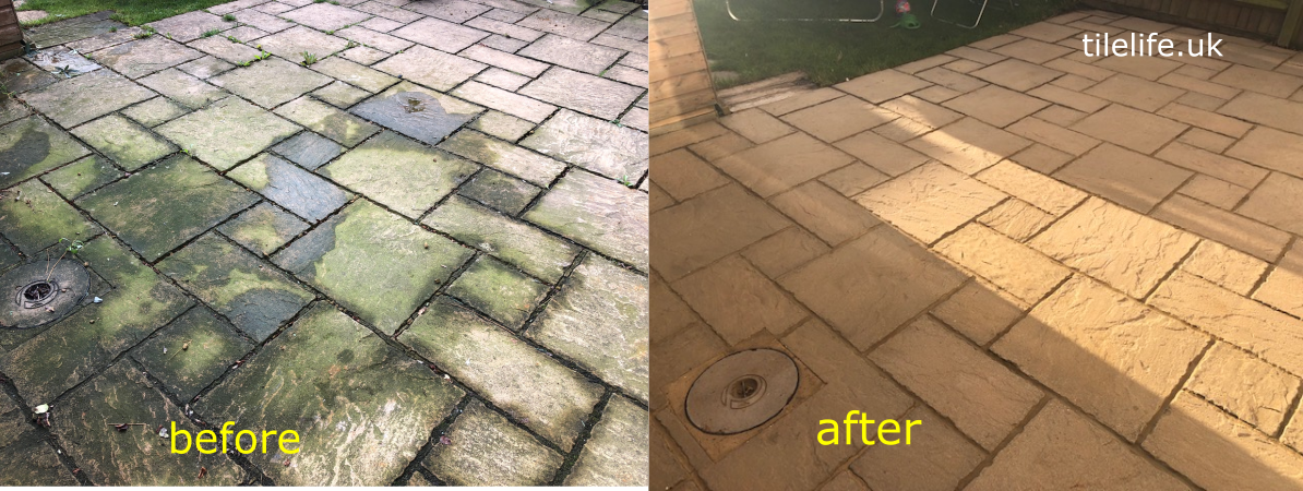 Patio Tile Cleaned St Albans